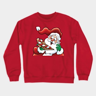 Candy Cane Pizza Crewneck Sweatshirt